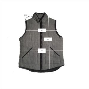 Black and white vest. Thick and cute for cold days